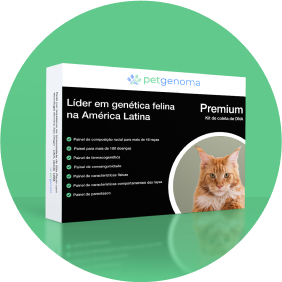 Caixa do kit pet premium da Petgenoma