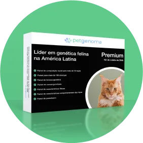 Caixa do kit pet premium da Petgenoma