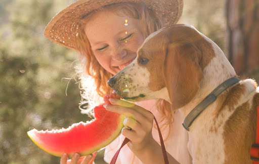 Garota sorrindo utilizando um tablet
